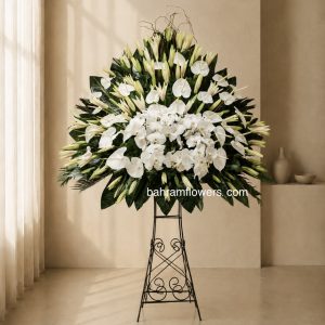 پایه فرفورژه سفید